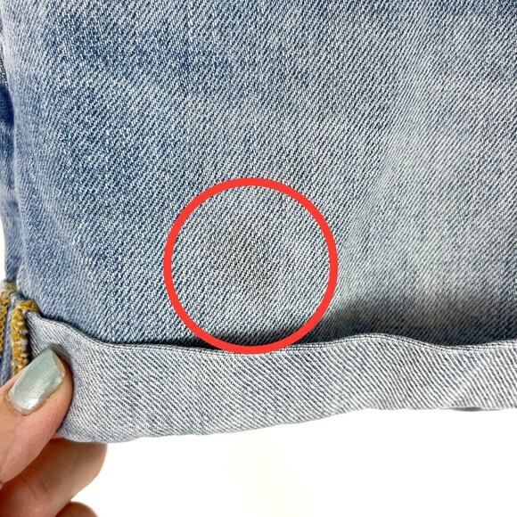 GAP Boyfriend Jean Shorts Cuffed 26 - Picture 6 of 6